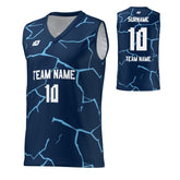 Basketball Jersey Cracks - Navy
